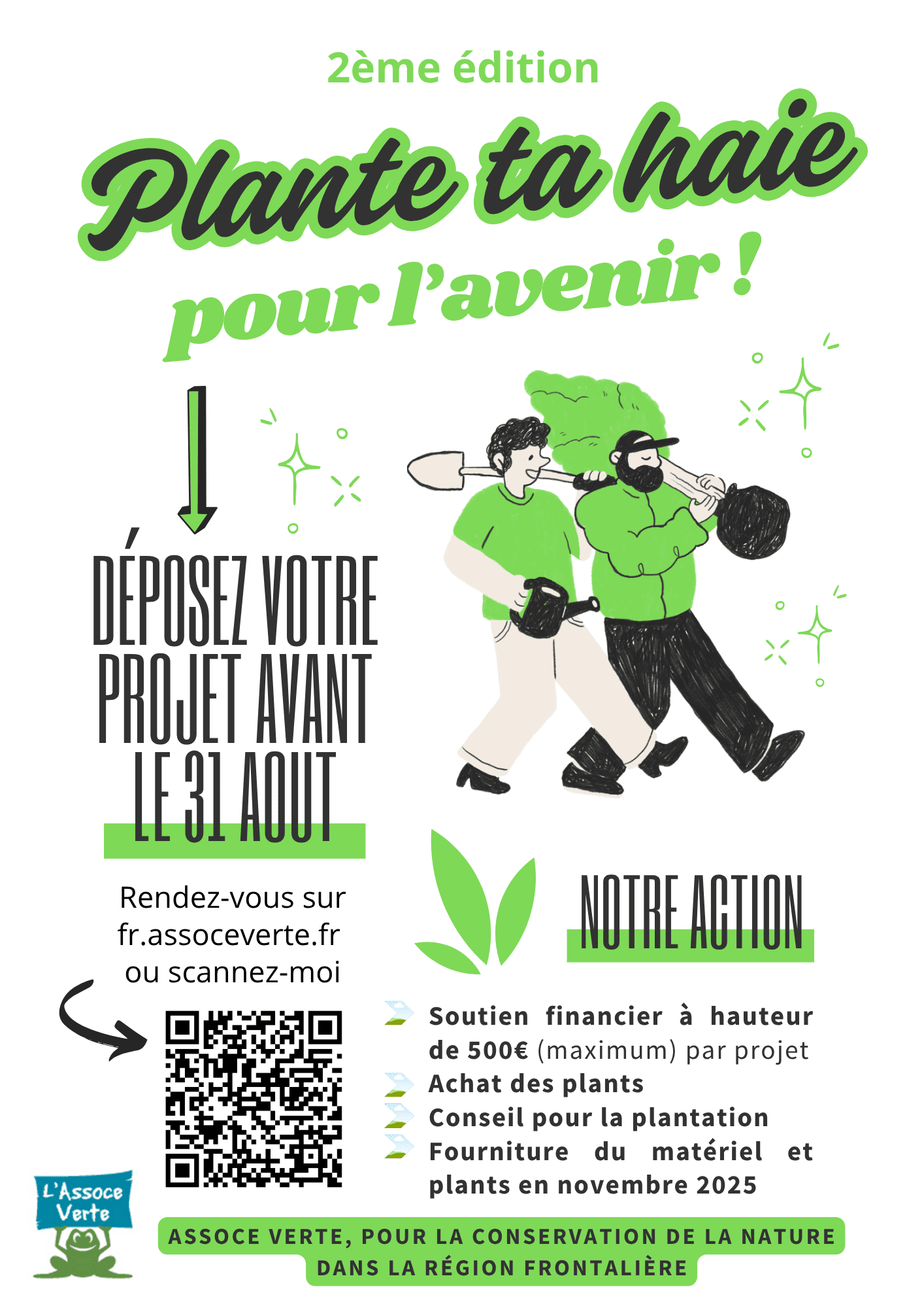 Flyer de l'événement Plante ta haie pour l'avenir Michelbach le Bas