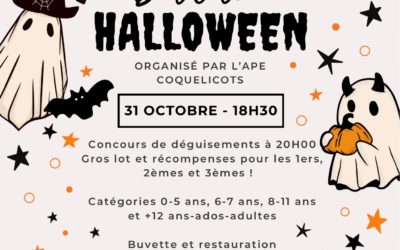 Bal d&rsquo;Halloween – 31 octobre